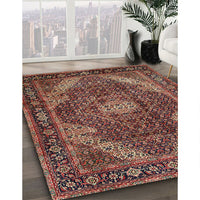 Traditional Orange Salmon Pink Persian Rug, tr2531