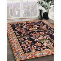 Traditional Brown Animal Rug, tr2532