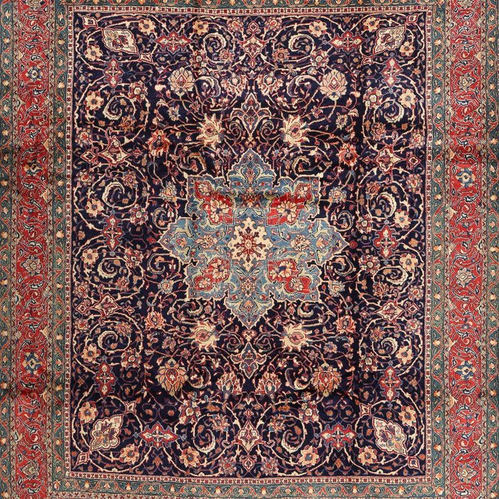 Traditional Camel Brown Medallion Rug, tr2533