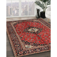 Traditional Orange Salmon Pink Persian Rug, tr2537