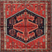 Square Traditional Red Persian Rug, tr2538