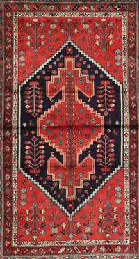 Machine Washable Traditional Tomato Red Rug, wshtr2538