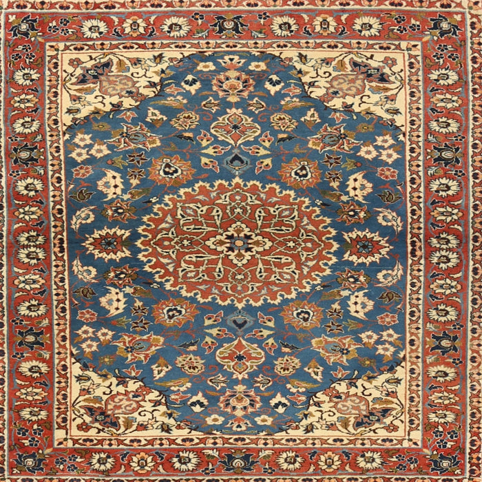 Square Traditional Brown Red Persian Rug, tr2539