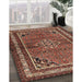 Traditional Saffron Red Persian Rug in Family Room, tr2540