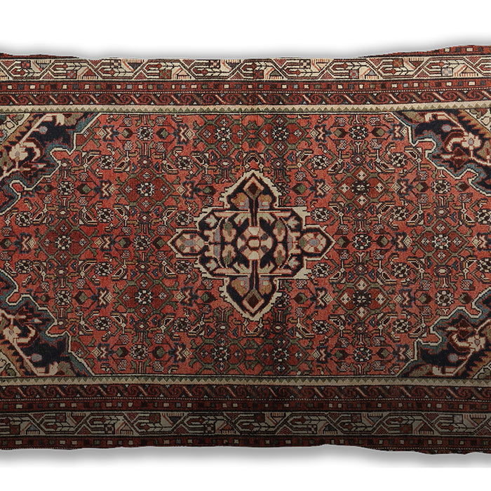 Traditional Classic Rectangular Saffron Red Lumbar Throw Pillow, 13 inch by 19 inch, lbtr2540