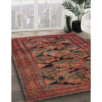 Traditional Sienna Brown Persian Rug, tr2541