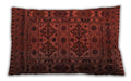 Traditional Classic Rectangular Crimson Red Lumbar Throw Pillow, 13 inch by 19 inch, lbtr2542