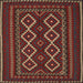 Square Traditional Brown Southwestern Rug, tr2543