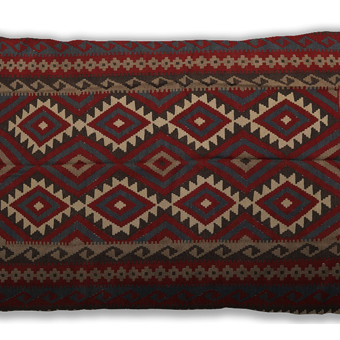 Traditional Classic Rectangular Brown Lumbar Throw Pillow, 13 inch by 19 inch, lbtr2543