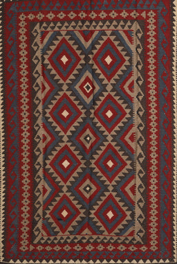 Machine Washable Traditional Brown Rug, wshtr2544