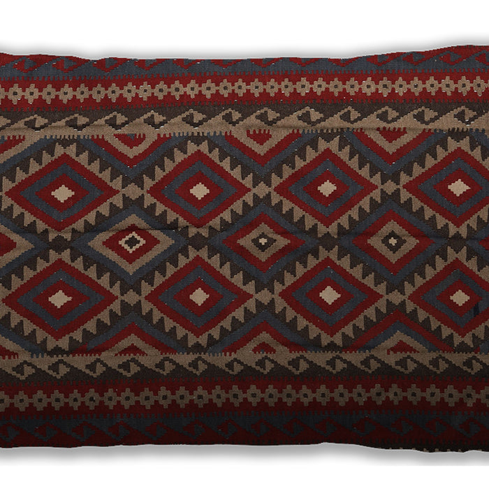 Traditional Classic Rectangular Brown Lumbar Throw Pillow, 13 inch by 19 inch, lbtr2544