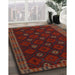 Machine Washable Traditional Dark Brown Rug in a Family Room, wshtr2545