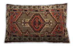 Traditional Classic Rectangular Bronze Brown Lumbar Throw Pillow, 13 inch by 19 inch, lbtr2546