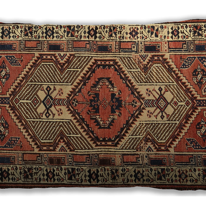 Traditional Classic Rectangular Bronze Brown Lumbar Throw Pillow, 13 inch by 19 inch, lbtr2546