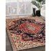 Traditional Red Medallion Rug in Family Room, tr2547