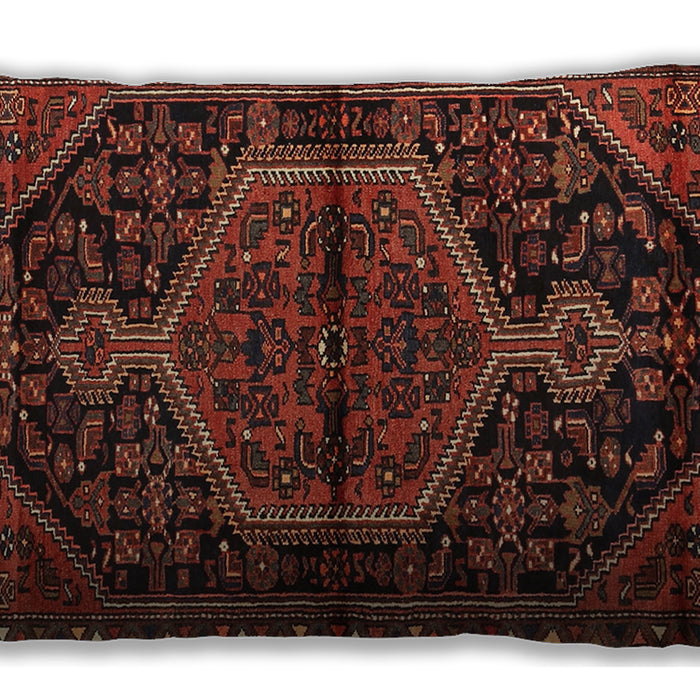 Traditional Classic Rectangular Brown Red Lumbar Throw Pillow, 13 inch by 19 inch, lbtr2549