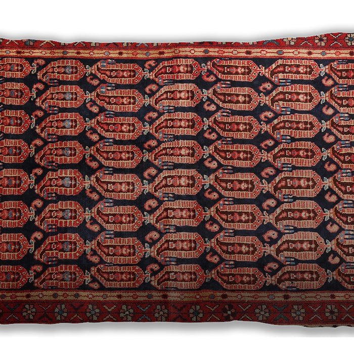 Traditional Classic Rectangular Rust Pink Lumbar Throw Pillow, 13 inch by 19 inch, lbtr254