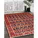 Traditional Rust Pink Persian Rug in Family Room, tr254