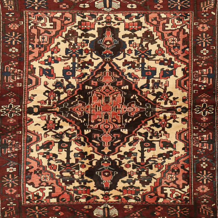 Square Traditional Bronze Brown Persian Rug, tr2550