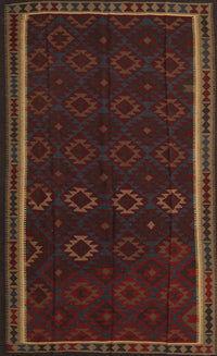 Machine Washable Traditional Dark Brown Rug, wshtr2551