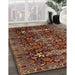 Machine Washable Traditional Saffron Red Rug in a Family Room, wshtr2553