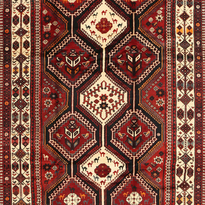 Machine Washable Traditional Orange Brown Rug, wshtr2555