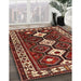 Traditional Orange Brown Persian Rug in Family Room, tr2555