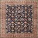 Square Traditional Bakers Brown Persian Rug, tr2556