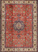 Machine Washable Traditional Tomato Red Rug, wshtr2558