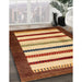 Machine Washable Traditional Tomato Red Rug in a Family Room, wshtr255