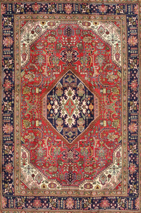 Machine Washable Traditional Saffron Red Rug, wshtr2560