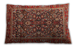 Traditional Classic Rectangular Tomato Red Lumbar Throw Pillow, 13 inch by 19 inch, lbtr2564