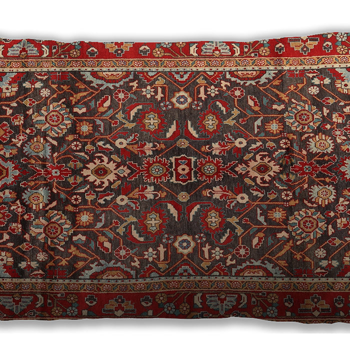 Traditional Classic Rectangular Tomato Red Lumbar Throw Pillow, 13 inch by 19 inch, lbtr2564