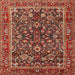 Square Traditional Red Persian Rug, tr2564