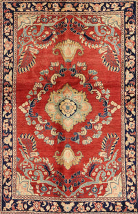 Machine Washable Traditional Sand Brown Rug, wshtr2565