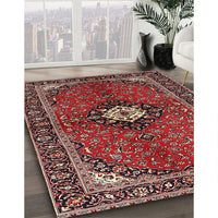 Traditional Orange Salmon Pink Persian Rug, tr2566