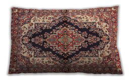 Traditional Classic Rectangular Saffron Red Lumbar Throw Pillow, 13 inch by 19 inch, lbtr2567