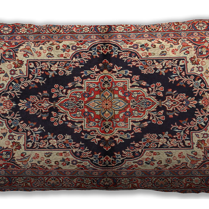 Traditional Classic Rectangular Saffron Red Lumbar Throw Pillow, 13 inch by 19 inch, lbtr2567