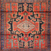 Square Traditional Orange Salmon Pink Persian Rug, tr2568