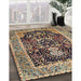 Traditional Dark Brown Animal Rug in Family Room, tr2569