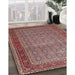 Machine Washable Traditional Brown Red Rug in a Family Room, wshtr256