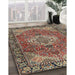 Machine Washable Traditional DarkKhaki Green Rug in a Family Room, wshtr2570