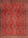 Machine Washable Traditional Red Rug, wshtr2571