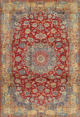 Machine Washable Traditional Brown Green Rug, wshtr2572