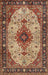 Machine Washable Traditional Saffron Red Rug, wshtr2573