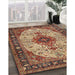 Machine Washable Traditional Saffron Red Rug in a Family Room, wshtr2573