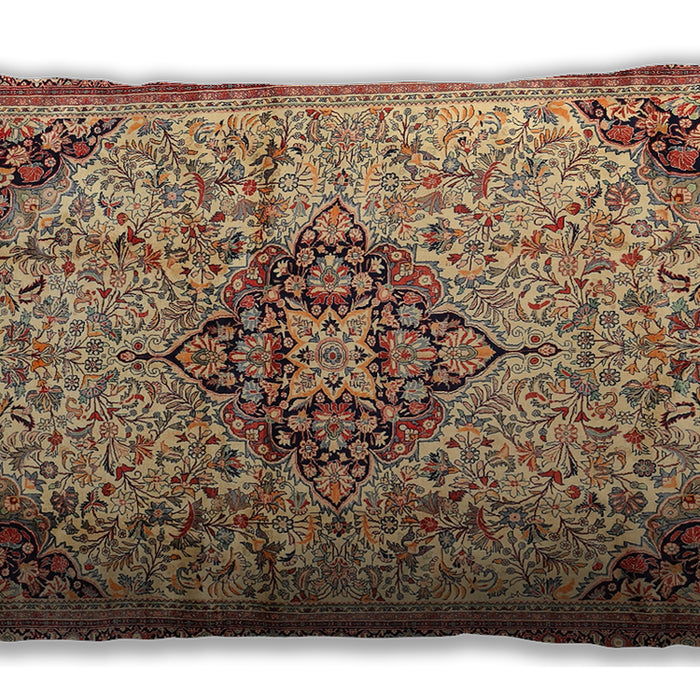 Traditional Classic Rectangular Sandy Brown Lumbar Throw Pillow, 13 inch by 19 inch, lbtr2574