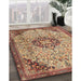 Traditional Sandy Brown Medallion Rug in Family Room, tr2574