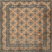 Square Traditional Dark Brown Persian Rug, tr2576
