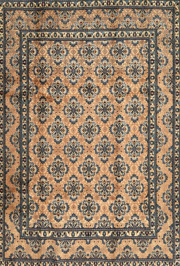 Machine Washable Traditional Dark Brown Rug, wshtr2576
